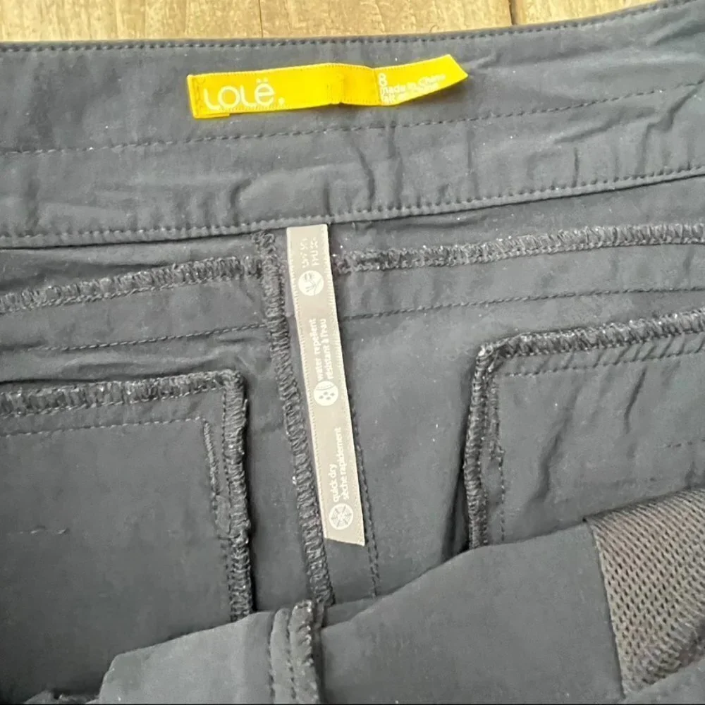 ** Lole Pursuit size 8 Walk Active Black Shorts quick dry